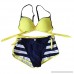 Summer 3pcs Bikini Set Women,Women's Push Up Padded Ruched Bikinis Top Thong Bottoms with Boyshorts Swimsuit Yellow B07NVJFTDM